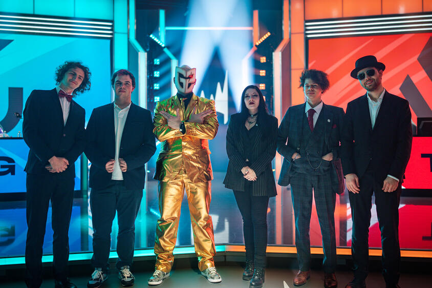 Infront of the LEC Stage on Day 2, Winter Week 1 2023